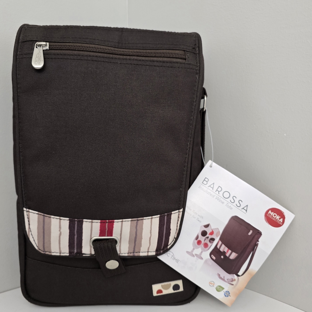 Picnic Time Barossa Moka Insulated Wine Tote and Tool Set  NWT No Box